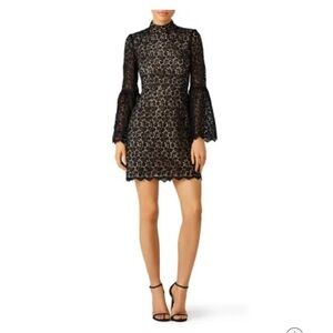 Jill Jill Stuart
Black Lace Retro Sleeve Sheath
Size 12 EUC